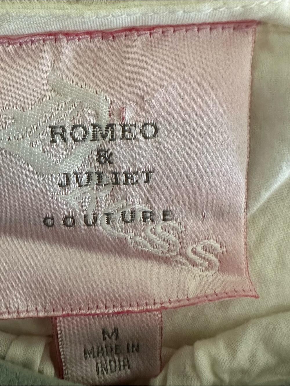Romeo&Juliet Couture Spaghetti-Strap Dress with Pink Embroidery size M - Picture 4 of 5